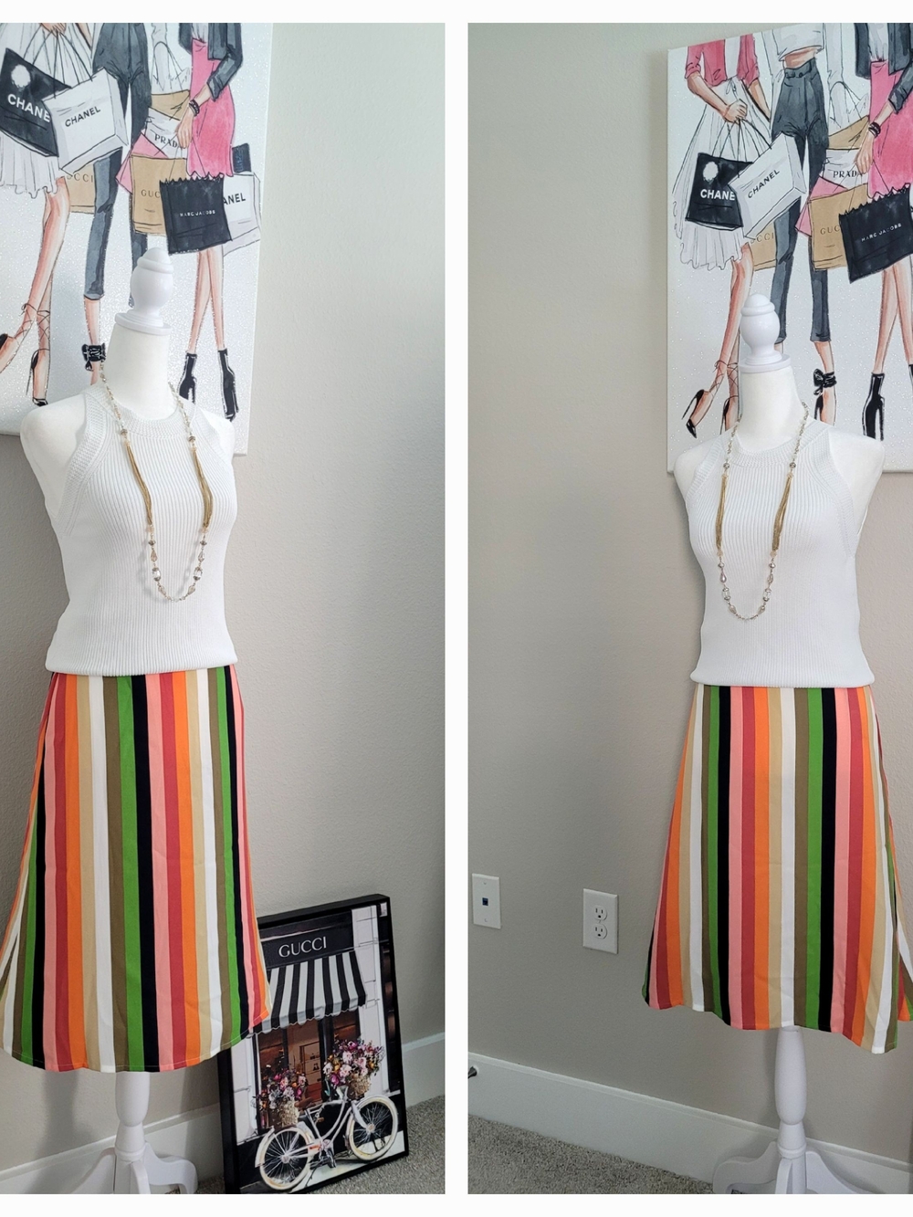 Gianni Bini "Candace" Lightweight A-Line Skirt
